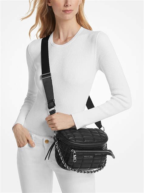 michael kors slater crossbody|Slater Medium Quilted Leather Sling Pack .